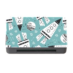 Cute Seamless Pattern With Rocket Planets Stars Memory Card Reader With Cf by Pakemis