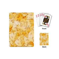 Cheese-slices-seamless-pattern-cartoon-style Playing Cards Single Design (mini) by Pakemis