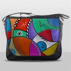 Modern Art Messenger Bag by gasi