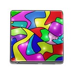 Colorful abstract art Memory Card Reader (Square 5 Slot) Front