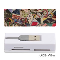 Background Embroidery Pattern Stitches Abstract Memory Card Reader (stick) by Uceng