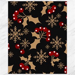 Christmas Pattern With Snowflakes Berries Canvas 16  X 20  by Uceng