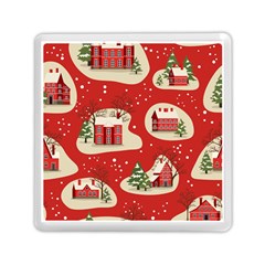 Christmas New Year Seamless Pattern Memory Card Reader (square) by Uceng
