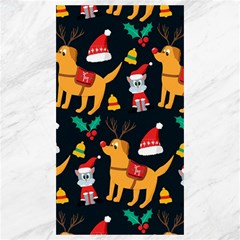 Funny Christmas Pattern Background Canvas 40  X 72  by Uceng