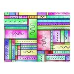 Colorful pattern Double Sided Flano Blanket (Mini) 35 x27  Blanket Front