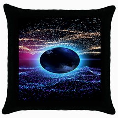 Digitalgalaxy Throw Pillow Case (black) by Sparkle