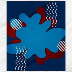 Background Abstract Design Blue Canvas 20  X 24  by Ravend
