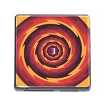 Illustration Door Abstract Concentric Pattern Memory Card Reader (Square 5 Slot) Front