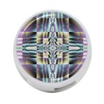 Modern Art Abstract Pattern 4-Port USB Hub (One Side) Front