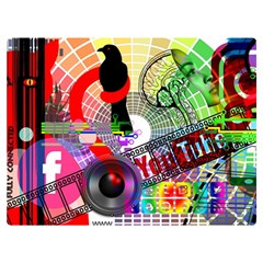 Social Media Interaction Woman Double Sided Flano Blanket (extra Small) by Ravend