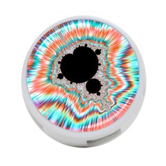 Fractal Abstract Background 4-port Usb Hub (one Side) by Ravend