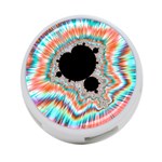 Fractal Abstract Background 4-Port USB Hub (One Side) Front