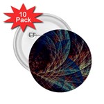 Fractal Abstract Art 2.25  Buttons (10 pack)  Front