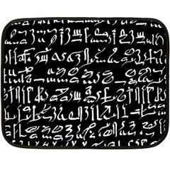 Sanscrit Pattern Design One Side Fleece Blanket (mini) by dflcprintsclothing