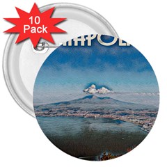 Napoli - Vesuvio 3  Buttons (10 Pack)  by ConteMonfrey
