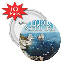 Capri, Italy Vintage Island  2 25  Buttons (100 Pack)  by ConteMonfrey