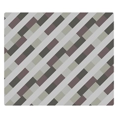 Pale Multicolored Stripes Pattern One Side Premium Plush Fleece Blanket (small) by dflcprintsclothing