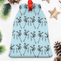 Jogging Lady On Blue Ornament (bell) by TetiBright