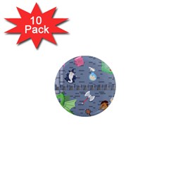 Dnd 1  Mini Magnet (10 Pack)  by NerdySparkleGoth
