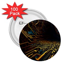 Data Technology Coding Pattern 2 25  Buttons (100 Pack)  by Jancukart