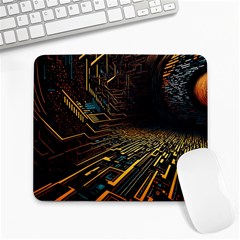 Data Technology Coding Pattern Large Mousepad by Jancukart