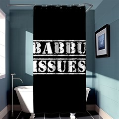 Babbu Issues - Italian Daddy Issues Shower Curtain 36  X 72  (stall)  by ConteMonfrey