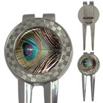 Peacock 3-in-1 Golf Divots Front