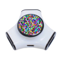 Background Color 3-port Usb Hub by artworkshop