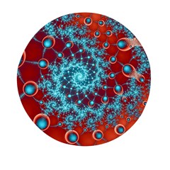 Fractal Pattern Background Mini Round Pill Box (pack Of 5) by danenraven