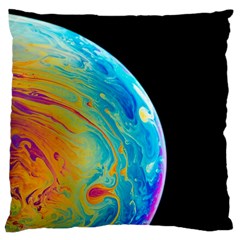 Soap Bubble Project Large Premium Plush Fleece Cushion Case (one Side) by artworkshop
