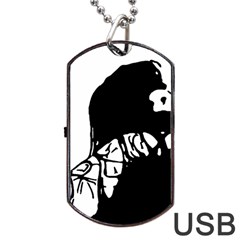 Mrn Dog Tag Usb Flash (one Side) by MRNStudios