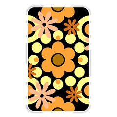 Flowers Pearls And Donuts Peach Yellow Orange Black Memory Card Reader (rectangular) by Mazipoodles