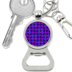 Bitesize Flowers Pearls And Donuts Strawberry Raspberry Blueberry Black Bottle Opener Key Chain by Mazipoodles