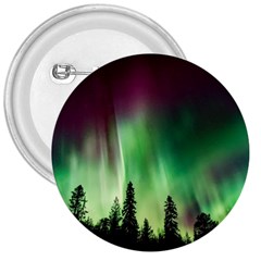 Aurora Borealis Northern Lights Nature 3  Buttons by Ravend