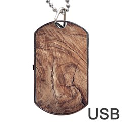 Brown Close Up Hd Wallpaper Surface Dog Tag Usb Flash (one Side) by artworkshop