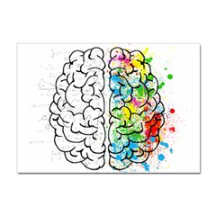 Brain-mind-psychology-idea-drawing Sticker A4 (100 Pack) by Jancukart