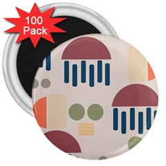 Art Background Abstract Design 3  Magnets (100 Pack) by Jancukart