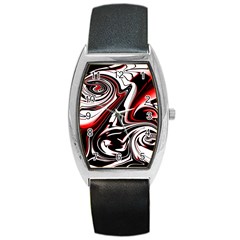 Modern Art Design Fantasy Surreal Barrel Style Metal Watch by Ravend