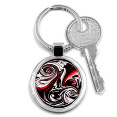 Modern Art Design Fantasy Surreal Key Chain (round) by Ravend