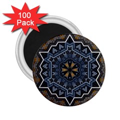 Rosette Mandala Ornament Wallpaper 2 25  Magnets (100 Pack)  by Ravend