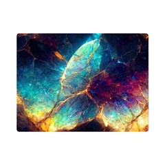 Abstract Galactic Wallpaper One Side Premium Plush Fleece Blanket (mini) by Ravend