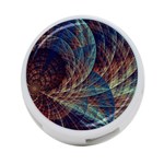 Fractal Abstract- Art 4-Port USB Hub (Two Sides) Back
