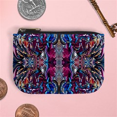 Abstract Blend Repeats Mini Coin Purse by kaleidomarblingart