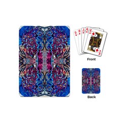 Abstract Blend Repeats Playing Cards Single Design (mini) by kaleidomarblingart