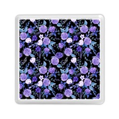 Dark Floral Memory Card Reader (square) by fructosebat