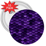 Purple Scales! 3  Buttons (10 pack)  Front