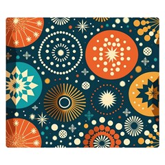 Abstract Pattern One Side Premium Plush Fleece Blanket (small) by Jancukart