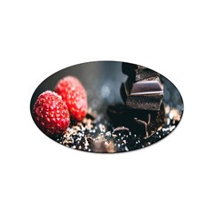 Chocolate Dark Sticker Oval (10 Pack) by artworkshop