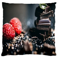 Chocolate Dark Large Cushion Case (one Side) by artworkshop