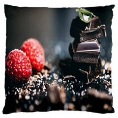 Chocolate Dark Standard Premium Plush Fleece Cushion Case (two Sides) by artworkshop